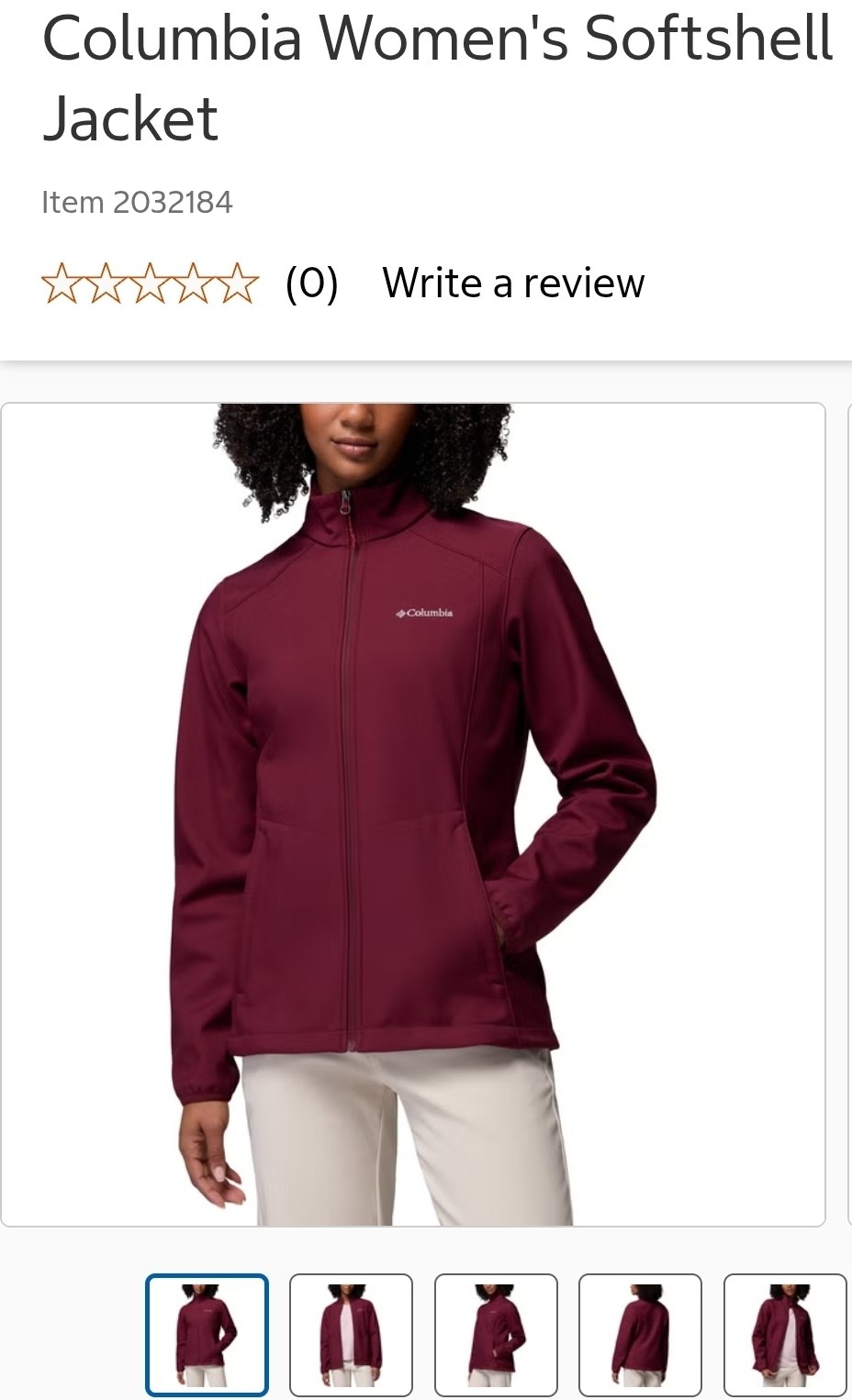 Columbia Women's Softshell Jacket
