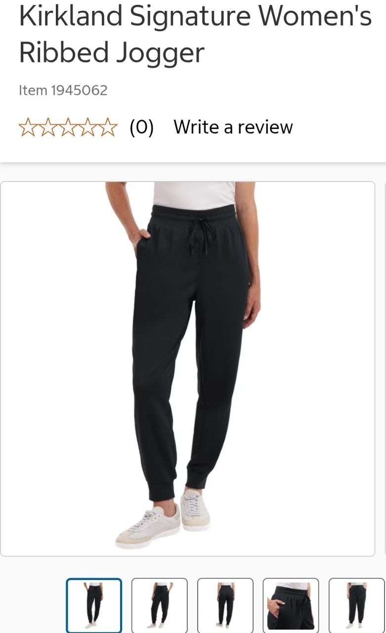 Kirkland Signature Women's Ribbed Jogger