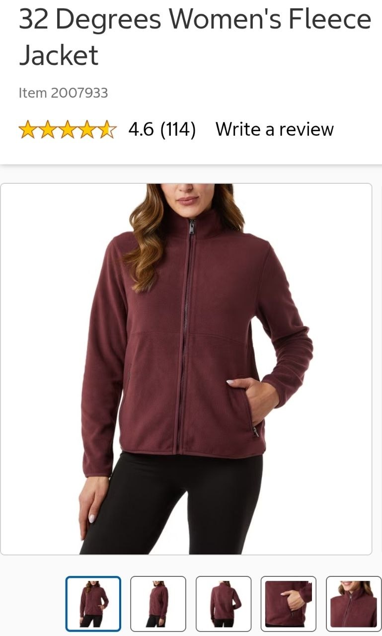 32 Degrees Women's Fleece Jacket