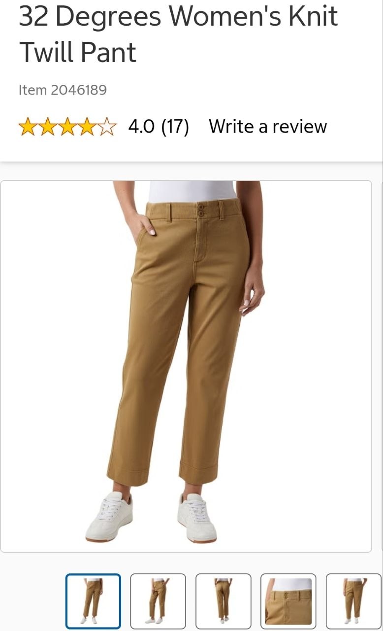 32 Degrees Women's Knit Twill Pant