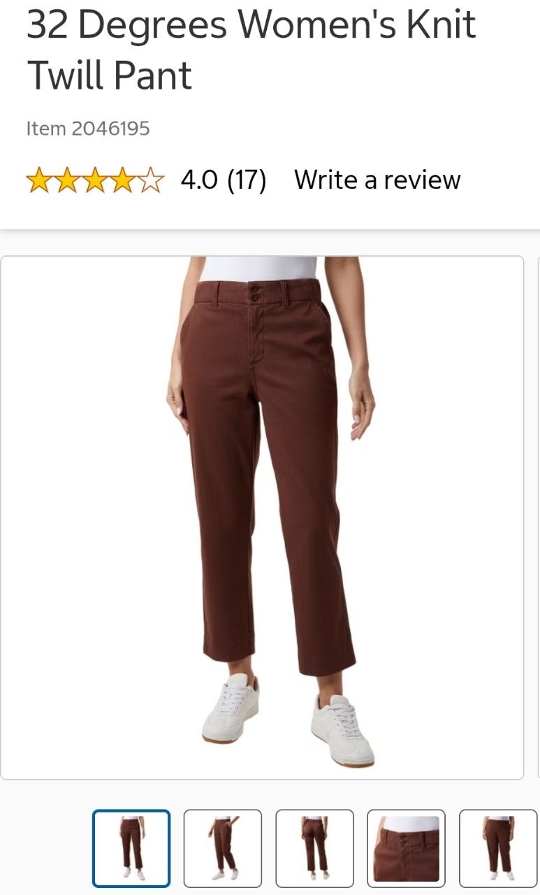 32 Degrees Women's Knit Twill Pant