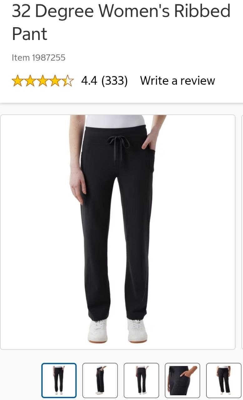 32 Degree Women's Ribbed Pant