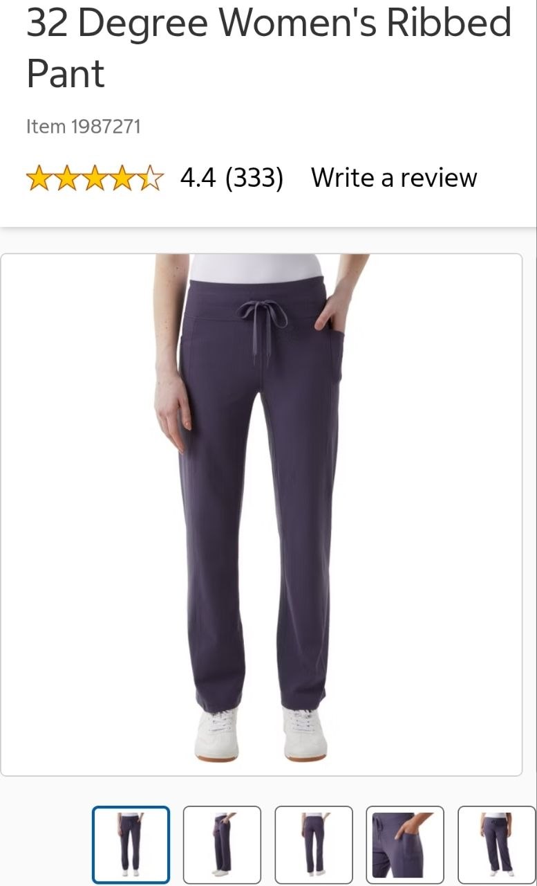 32 Degree Women's Ribbed Pant