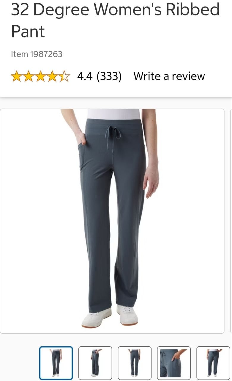32 Degree Women's Ribbed Pant