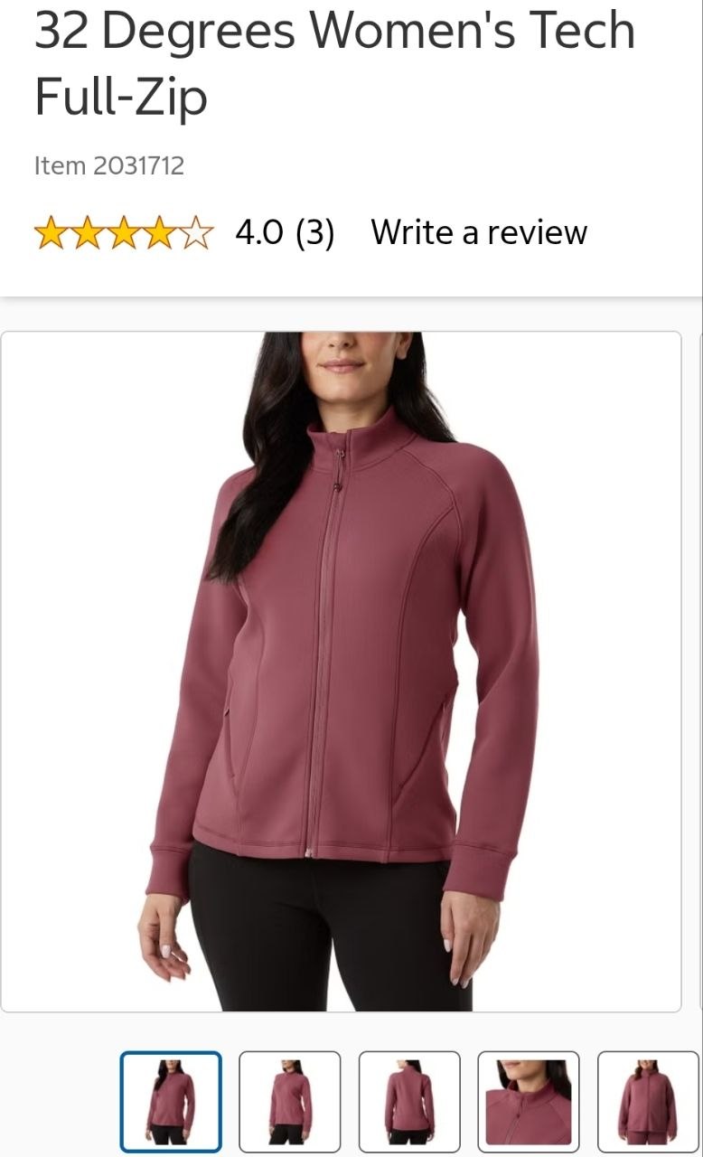 32 Degrees Women's Tech Full-Zip