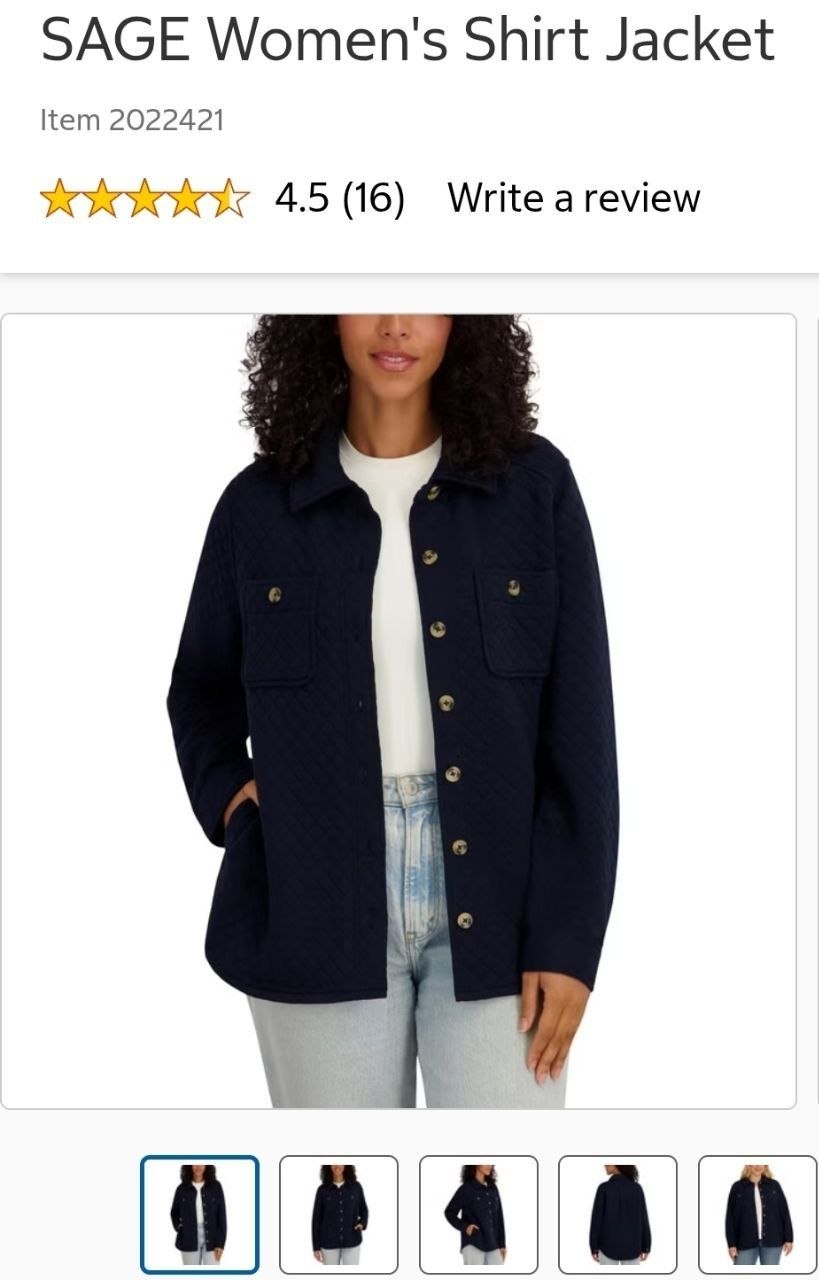 SAGE Women's Shirt Jacket