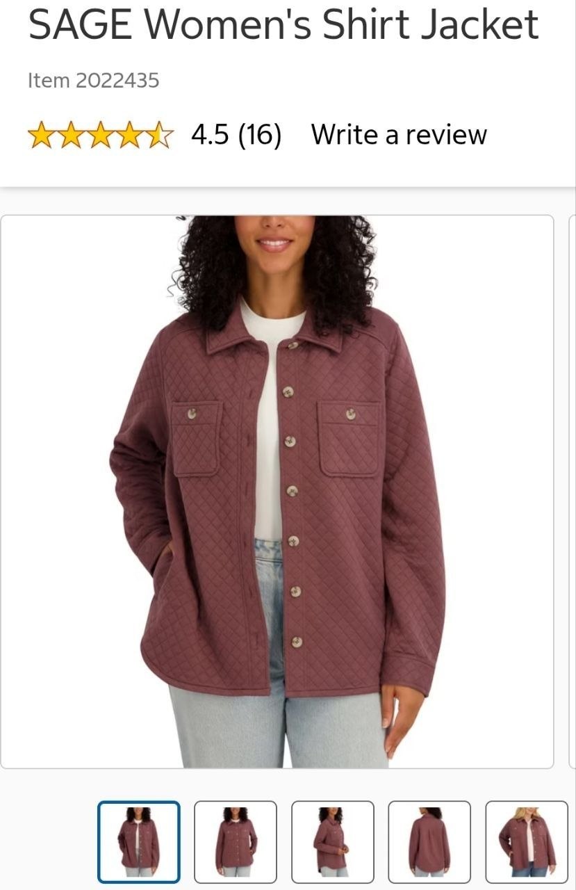 SAGE Women's Shirt Jacket