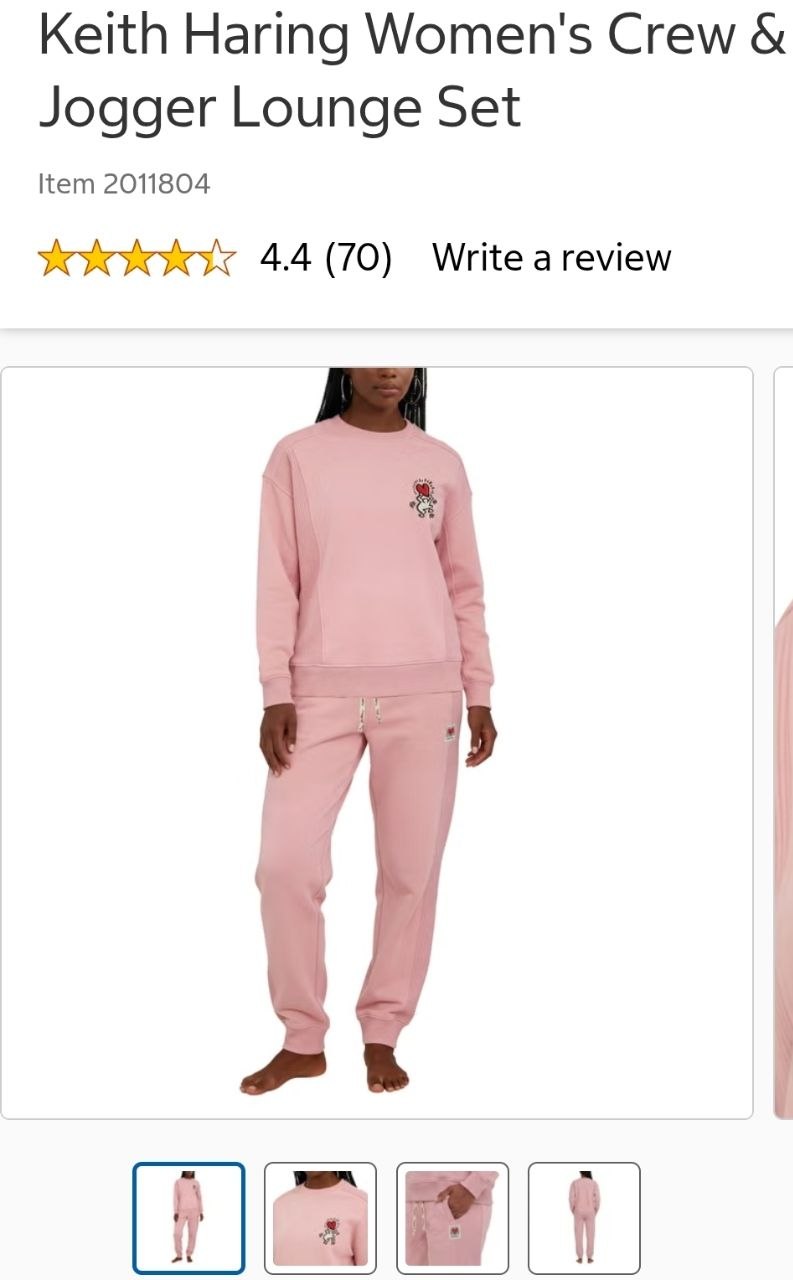 Keith Haring Women's Crew & Jogger Lounge Set