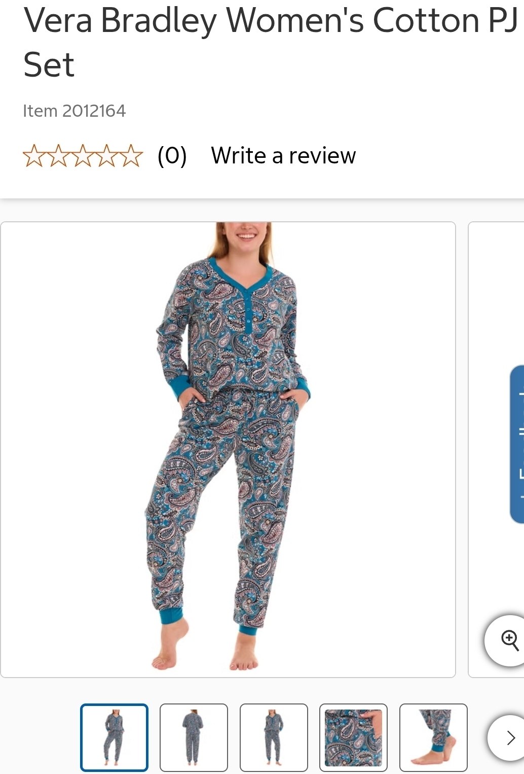 Vera Bradley Women's Cotton PJ Set