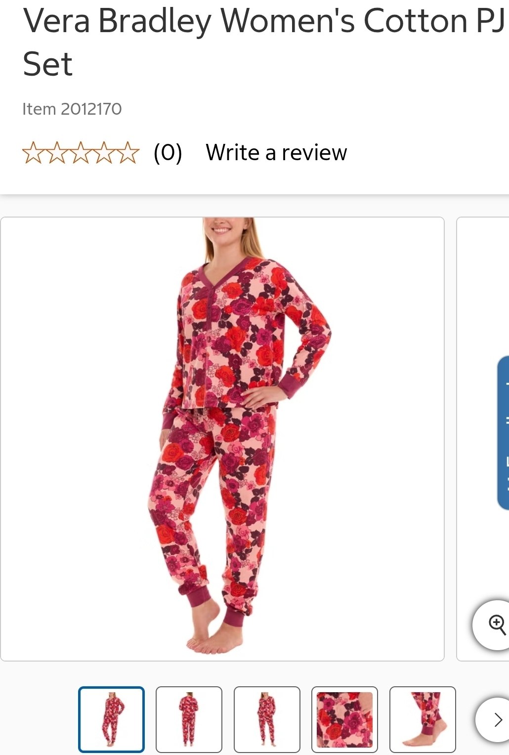 Vera Bradley Women's Cotton PJ Set