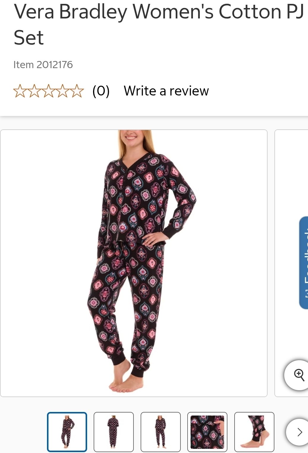 Vera Bradley Women's Cotton PJ Set