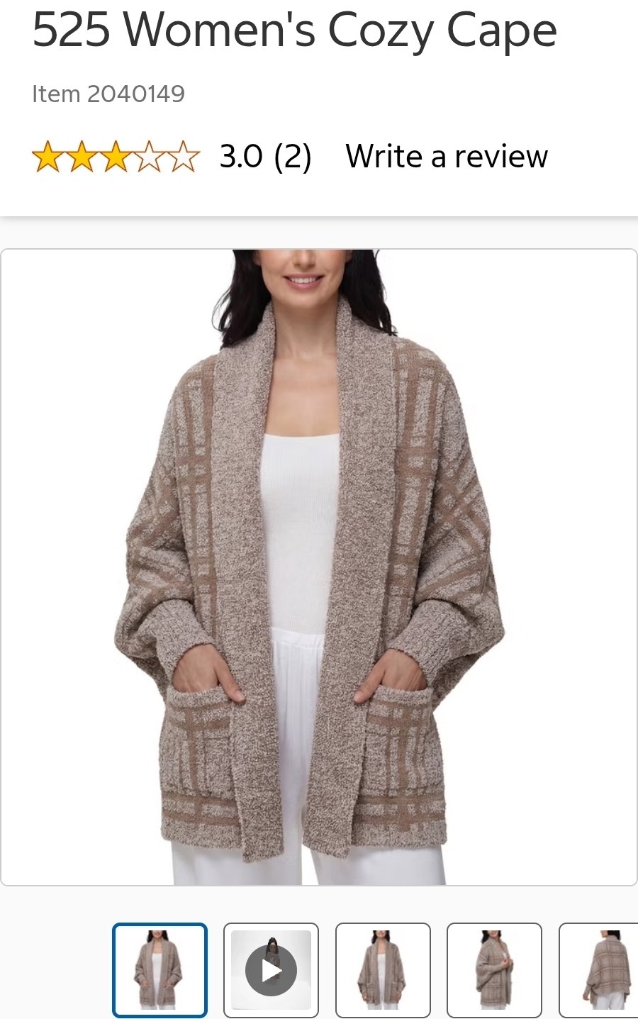 525 Women's Cozy Cape