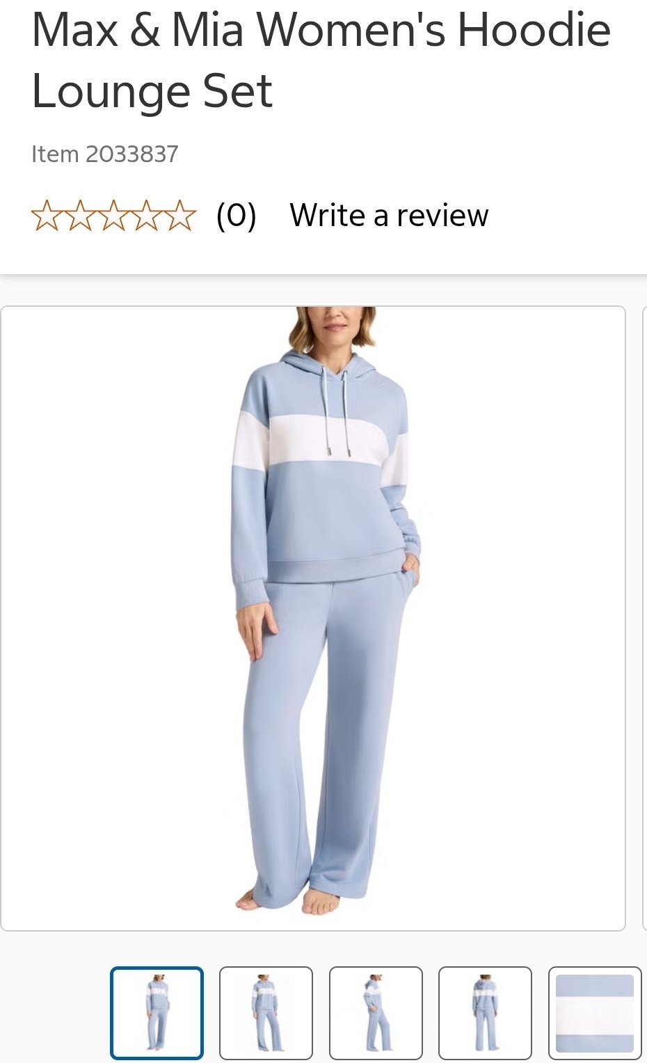 Max & Mia Women's Hoodie Lounge Set