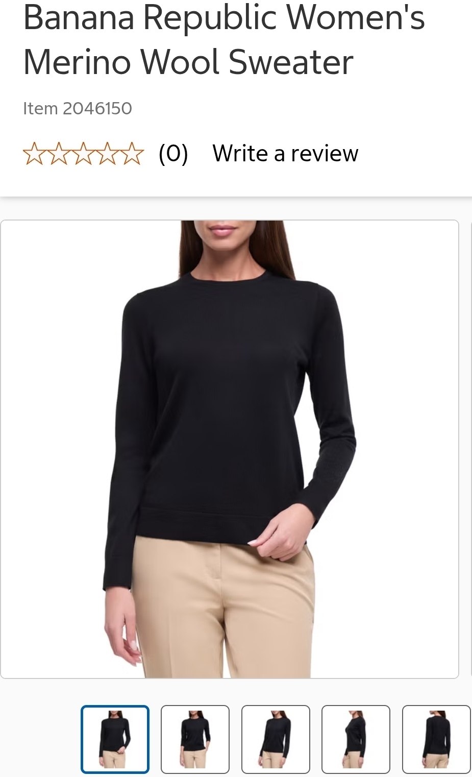 Banana Republic Women's Merino Wool Sweater
