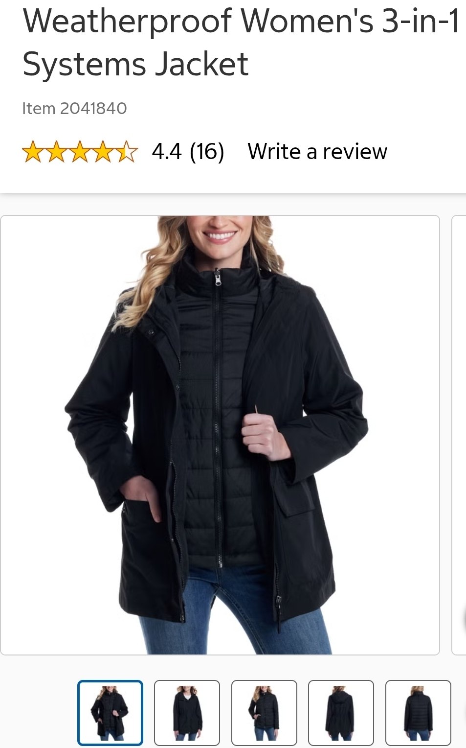 Weatherproof Women's 3-in-1 Systems Jacket
