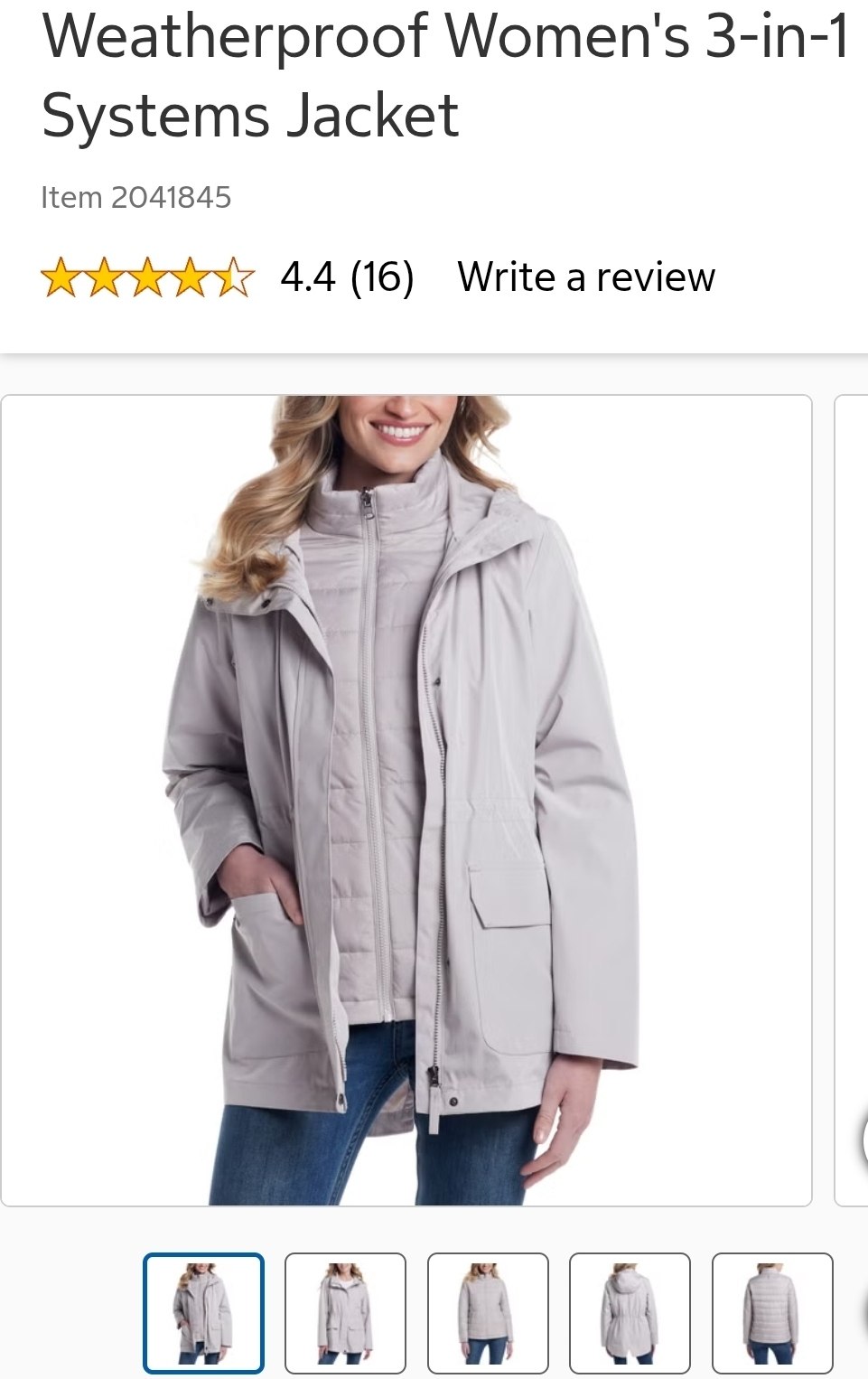 Weatherproof Women's 3-in-1 Systems Jacket