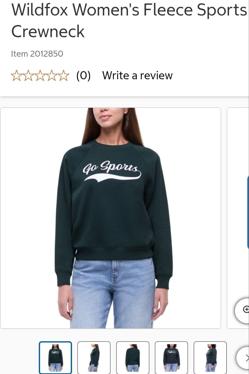 Wildfox Women's Fleece Sports Crewneck