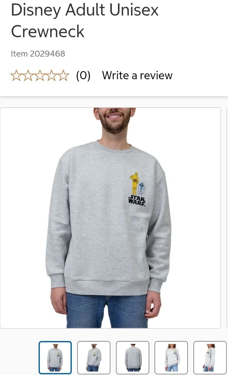 Disney Adult Unisex Crewneck
