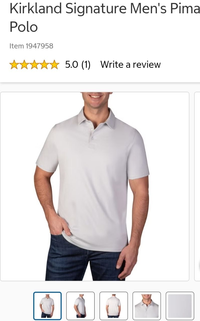 Kirkland Signature Men's Pima Polo