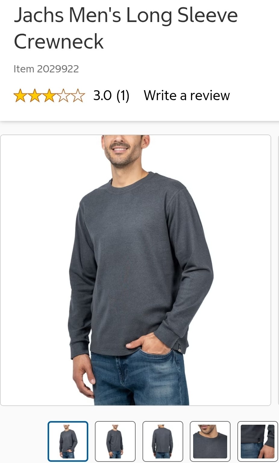 Jachs Men's Long Sleeve Crewneck
