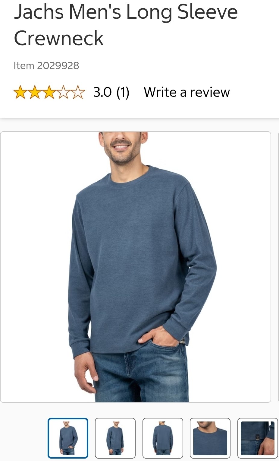 Jachs Men's Long Sleeve Crewneck