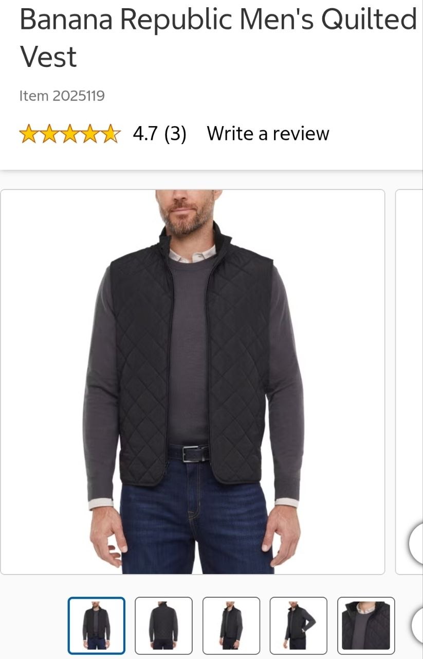 Banana Republic Men's Quilted Vest