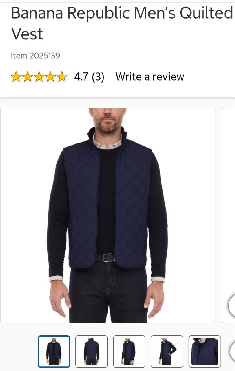 Banana Republic Men's Quilted Vest