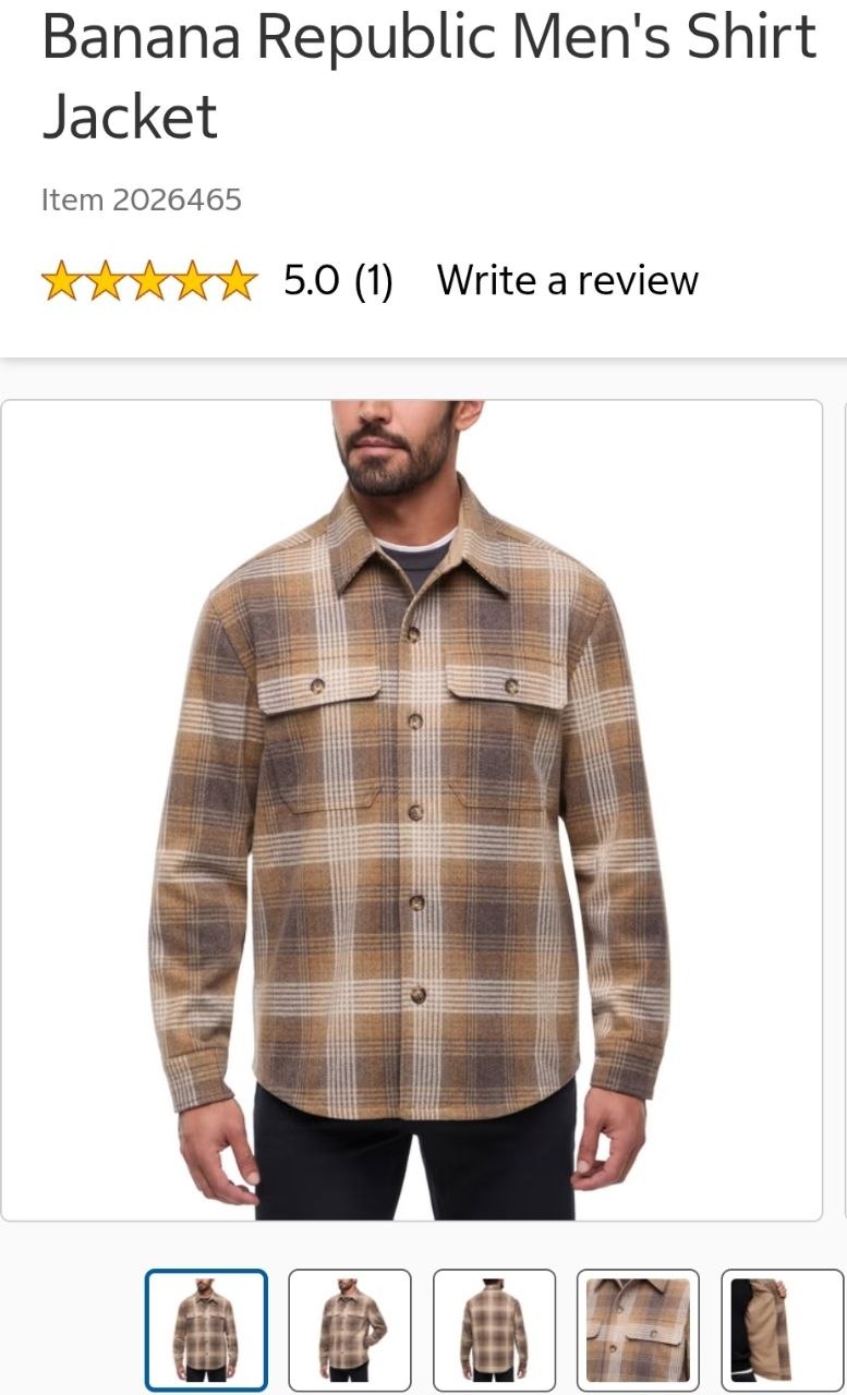 Banana Republic Men's Shirt Jacket