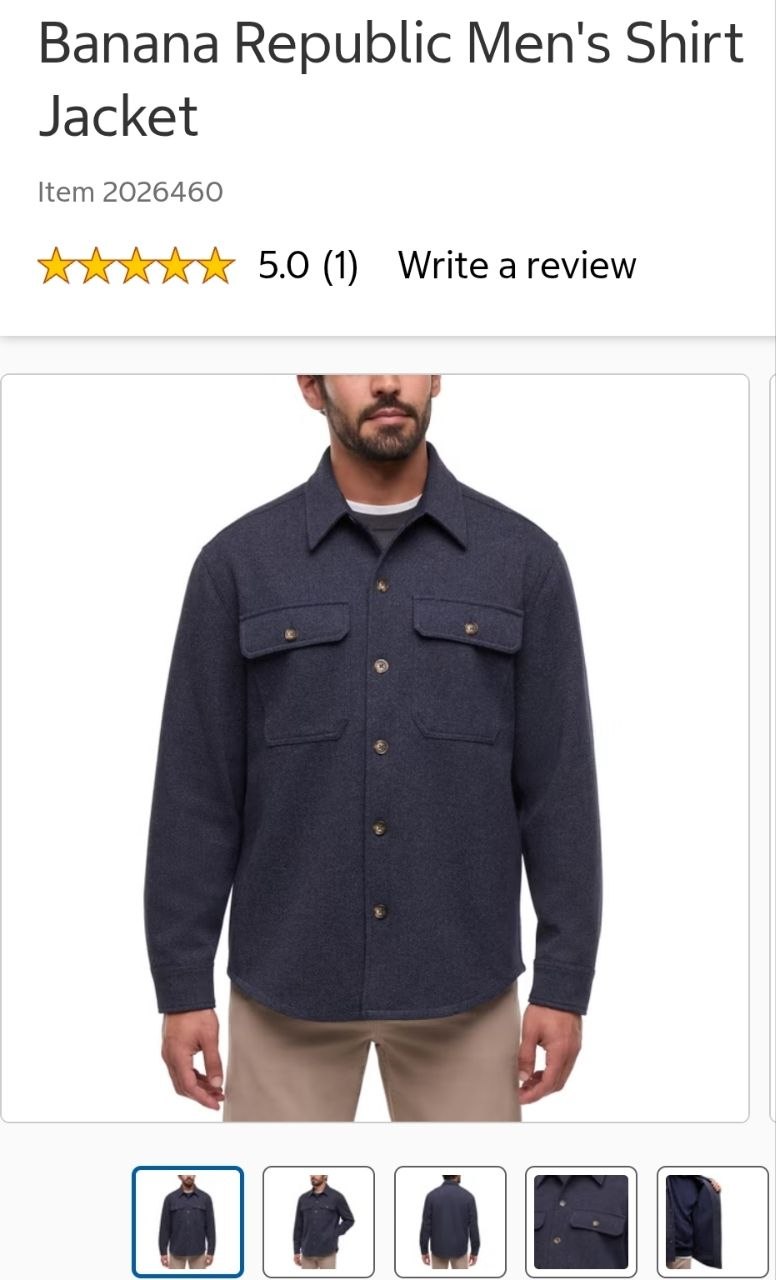 Banana Republic Men's Shirt Jacket