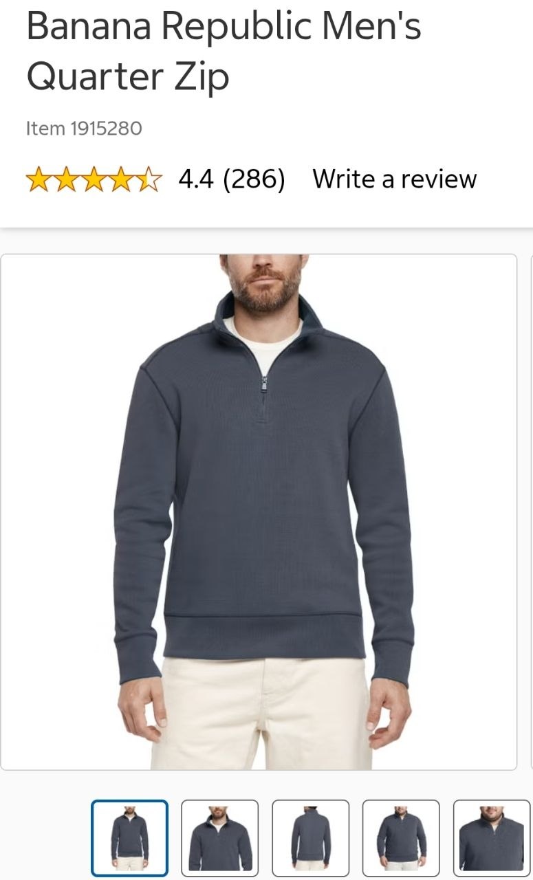 Banana Republic Men's Quarter Zip