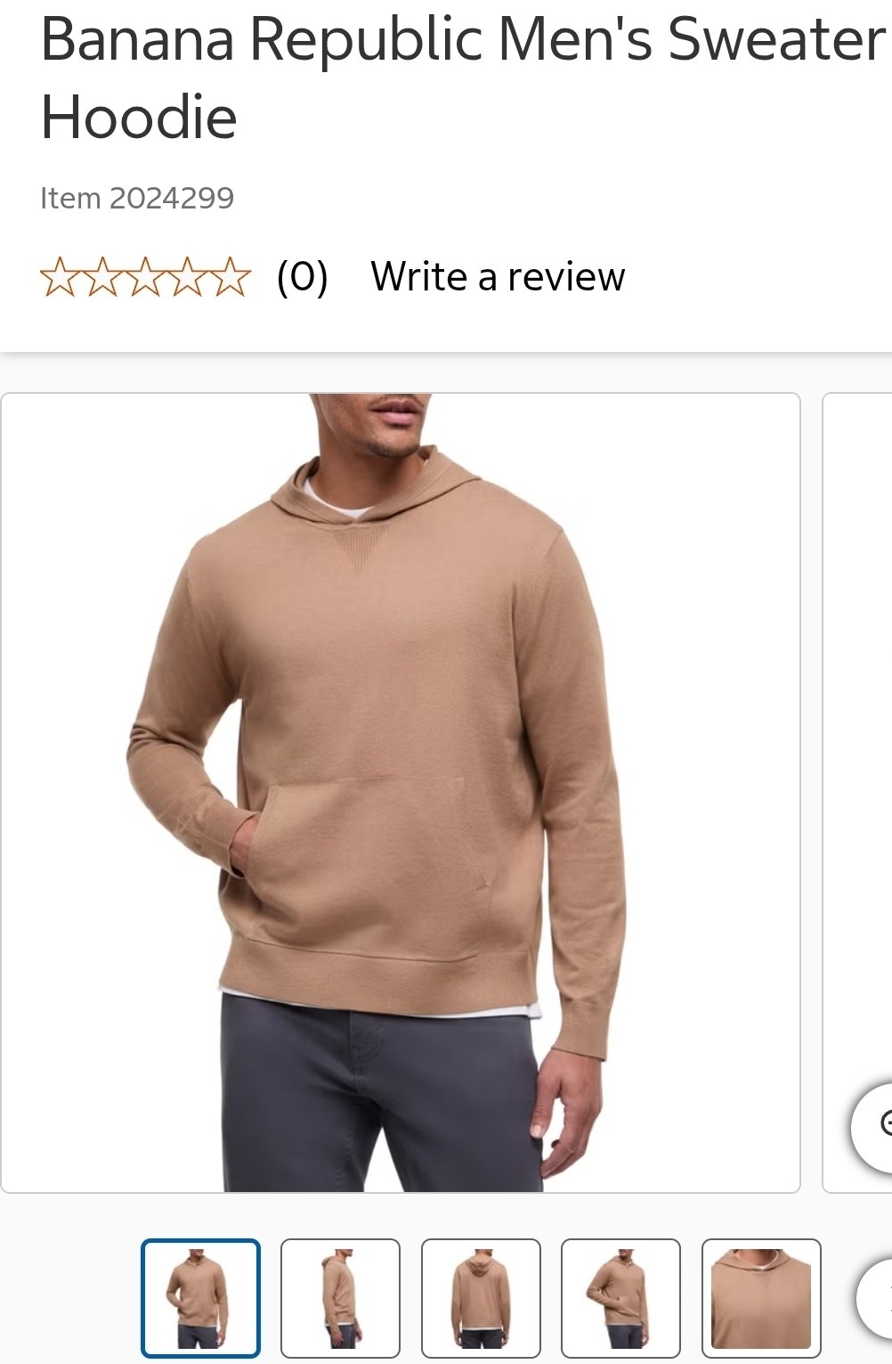 Banana Republic Men's Sweater Hoodie
