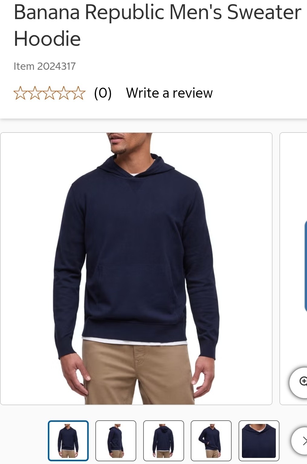 Banana Republic Men's Sweater Hoodie