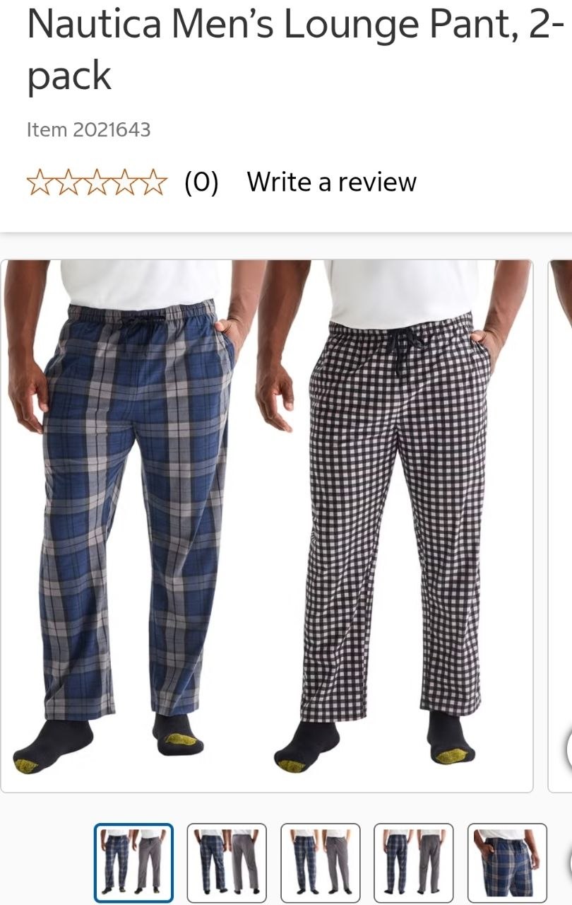 Nautica Men’s Lounge Pant, 2-pack