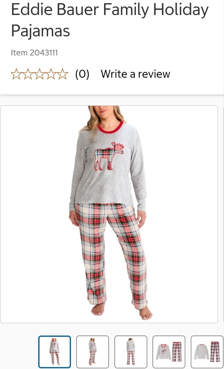 Eddie Bauer Family Holiday Pajamas