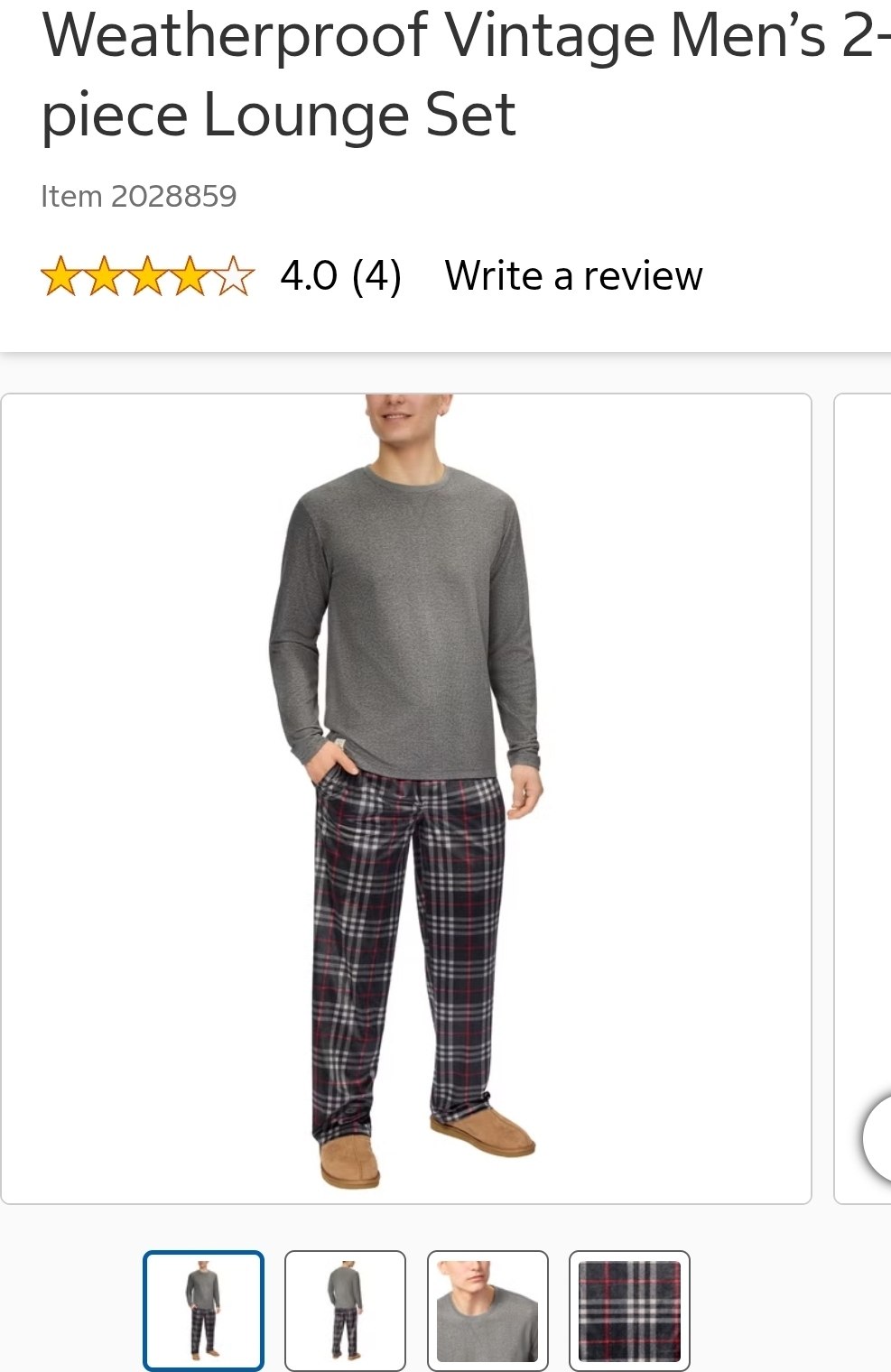 Weatherproof Vintage Men’s 2-piece Lounge Set