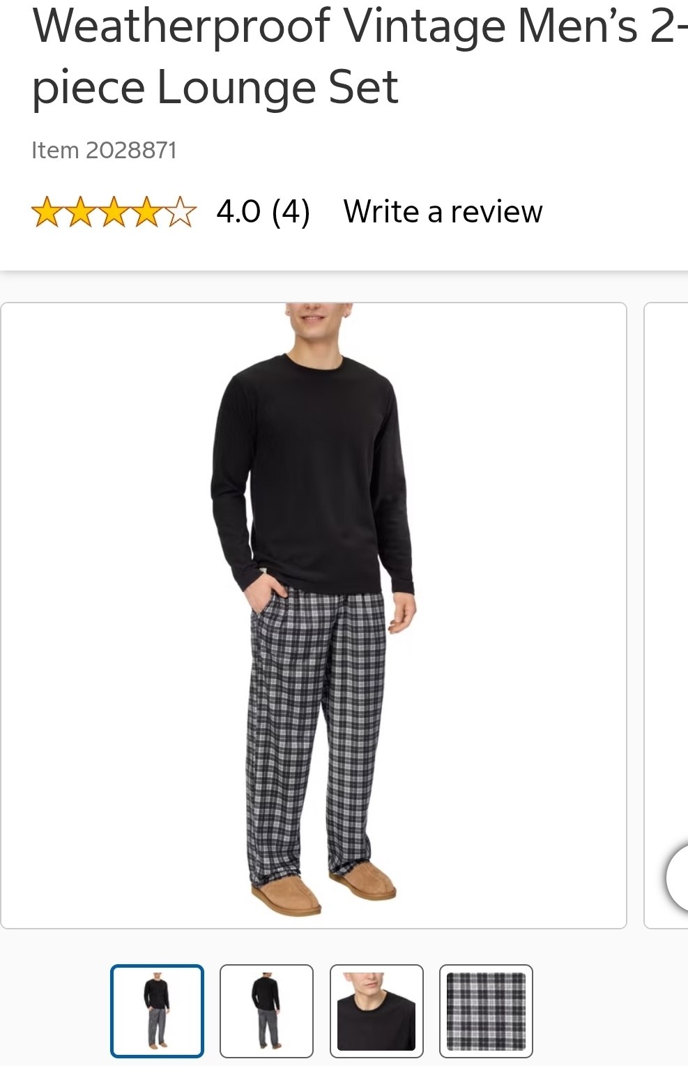 Weatherproof Vintage Men’s 2-piece Lounge Set
