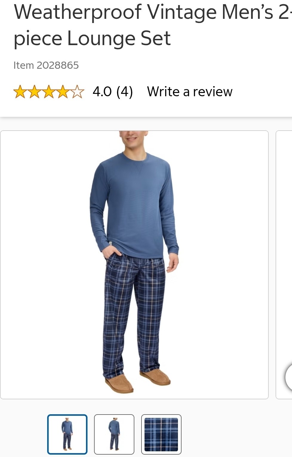 Weatherproof Vintage Men’s 2-piece Lounge Set