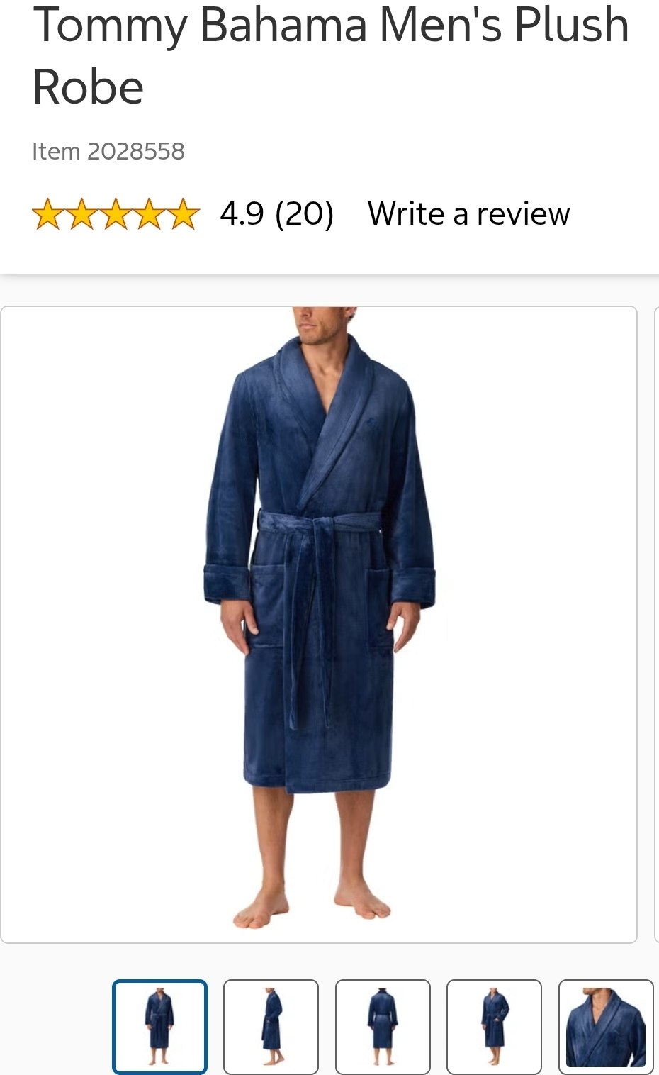 Tommy Bahama Men's Plush Robe