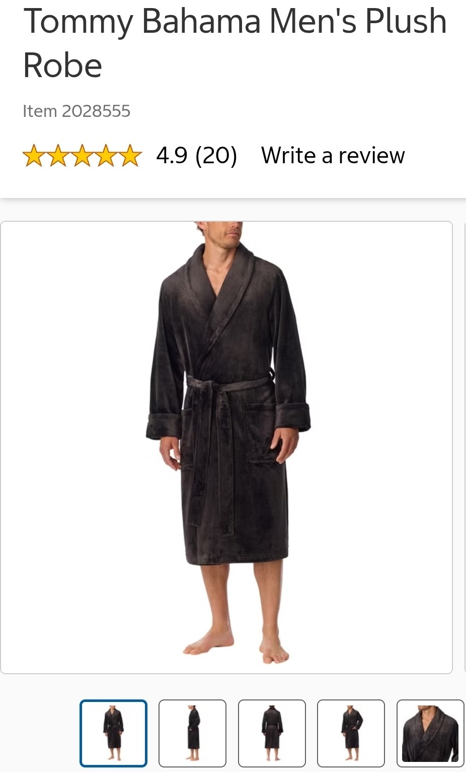 Tommy Bahama Men's Plush Robe