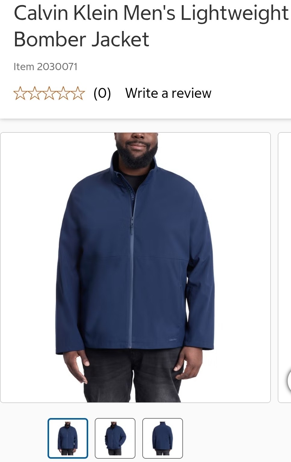 Calvin Klein Men's Lightweight Bomber Jacket
