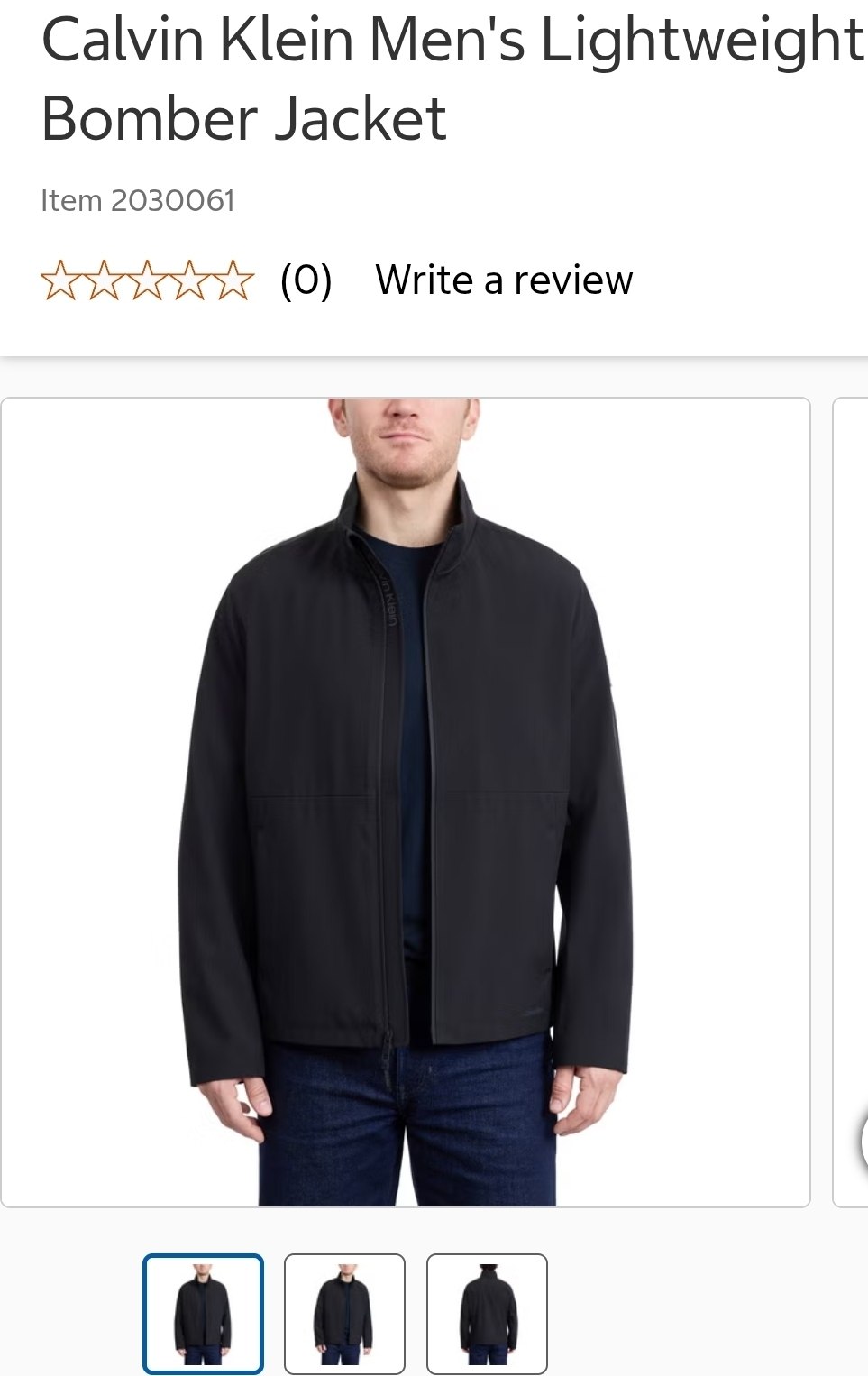 Calvin Klein Men's Lightweight Bomber Jacket