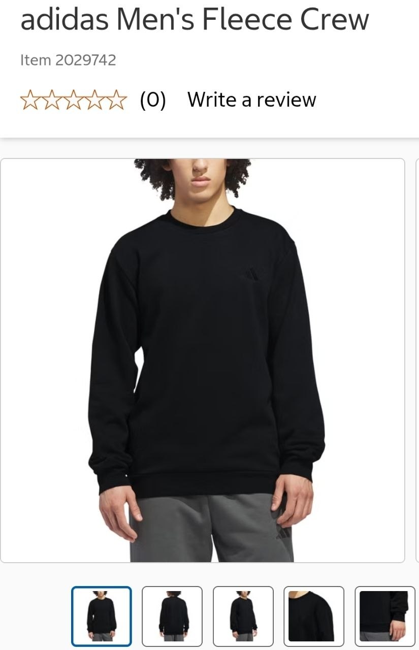 adidas Men's Fleece Crew