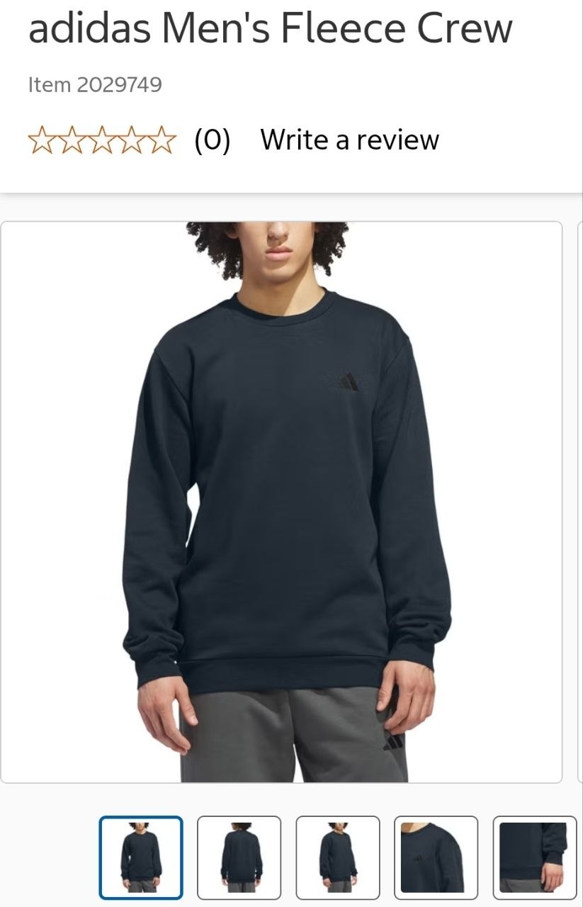 adidas Men's Fleece Crew