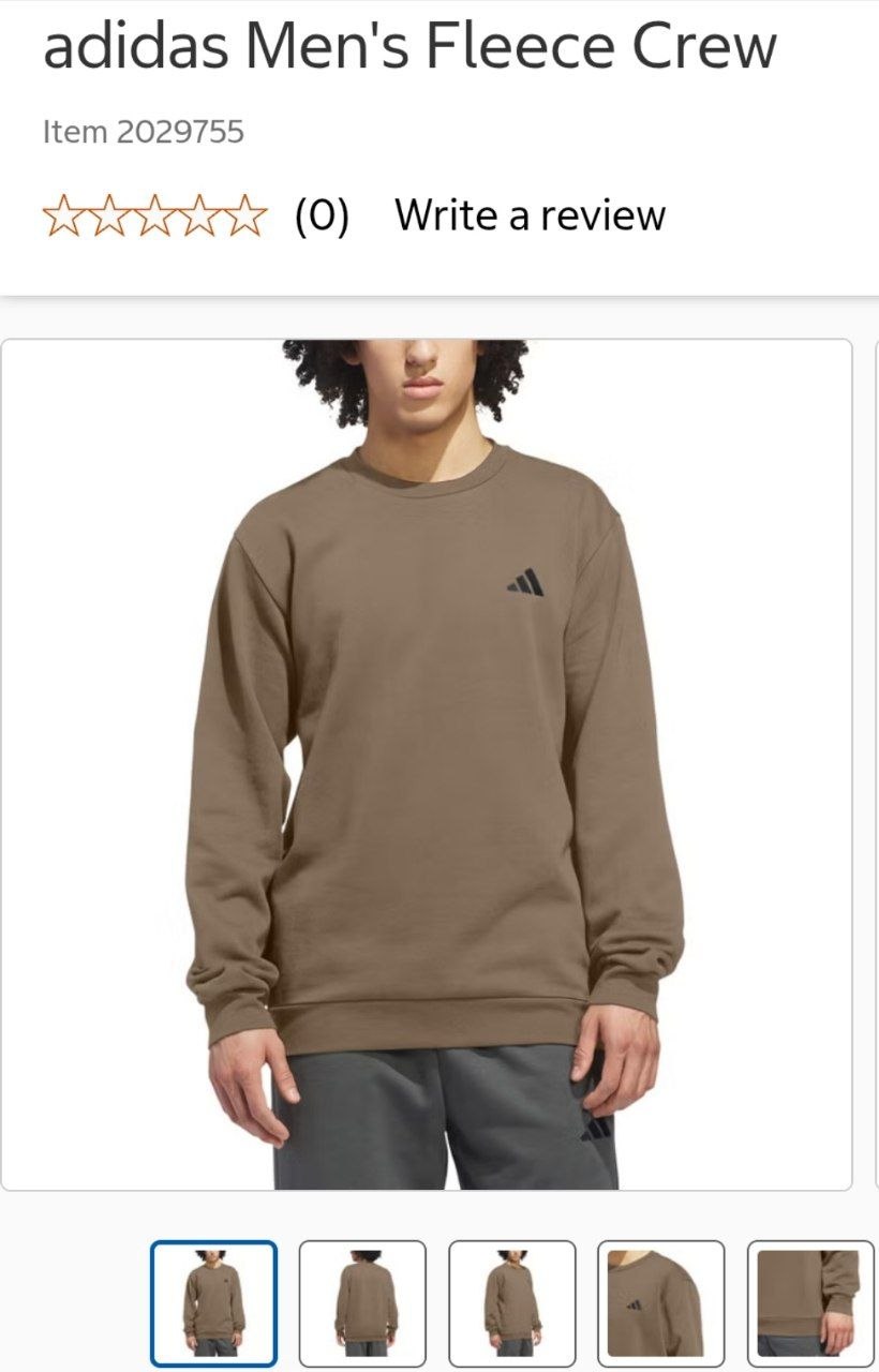 adidas Men's Fleece Crew