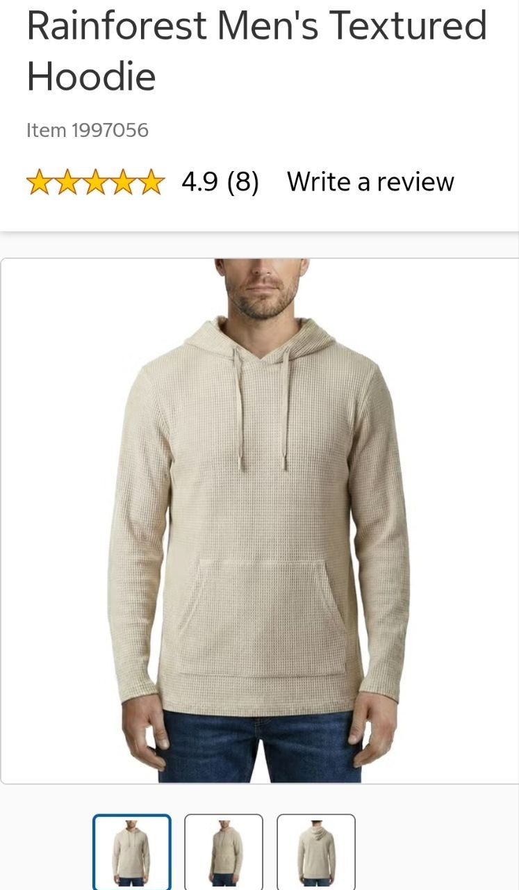 Rainforest Men's Textured Hoodie