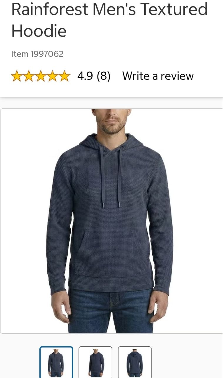 Rainforest Men's Textured Hoodie