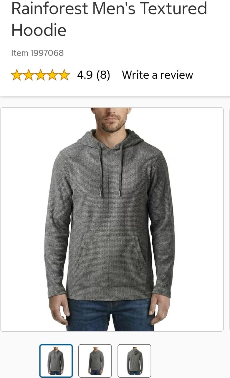 Rainforest Men's Textured Hoodie