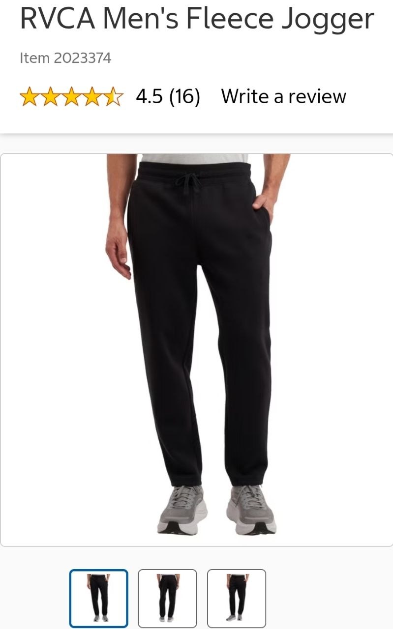 RVCA Men's Fleece Jogger