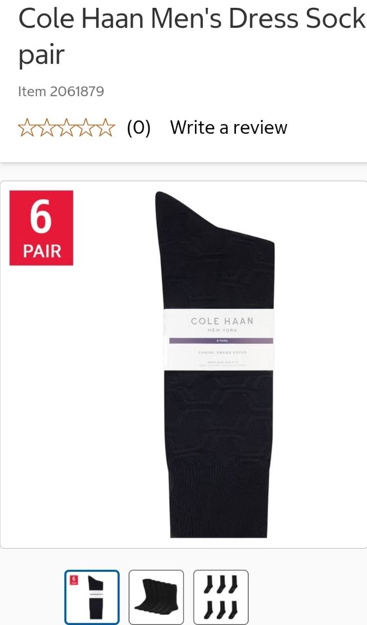 Cole Haan Men's Dress Sock, 6-pair
