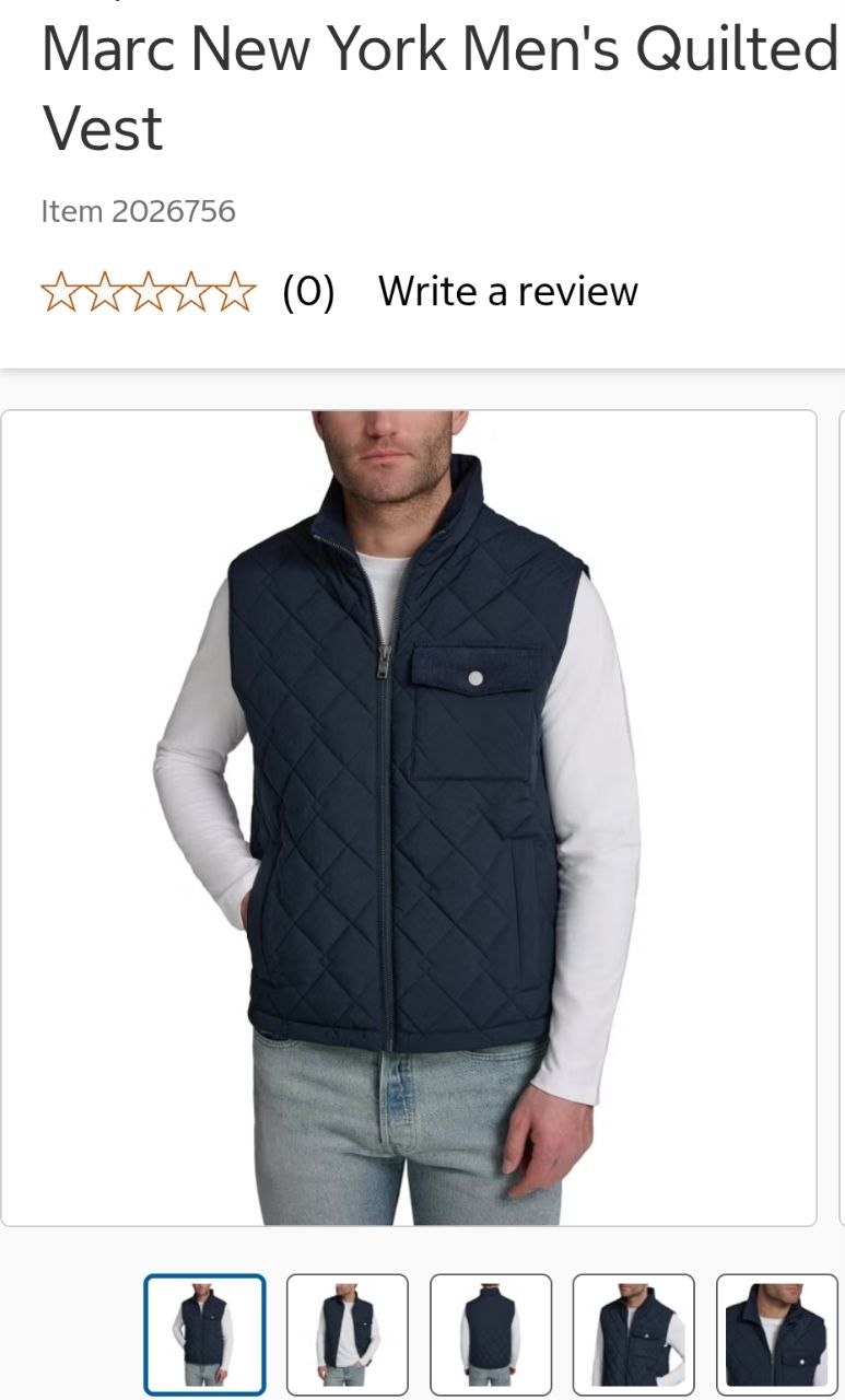 Marc New York Men's Quilted Vest